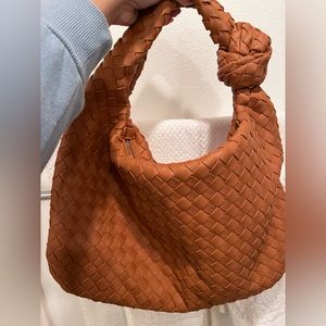 Cognac Knotted Bag